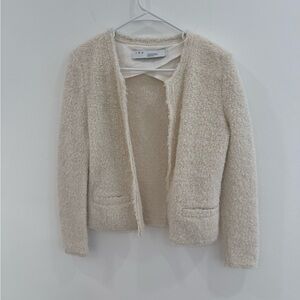 IRO Cream Bouclé Teddy Jacket